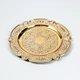 gold disposable charger plate